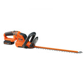20V Cordless Hedge Trimmer with 18-inch Double-Edged Steel Blade Includes Battery, Quick Charger, and Blade Cover, 180° Swiveling Head